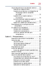 Preview for 21 page of Toshiba X875-SP7361KM (Spanish) Manual Del Usuario