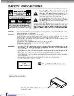 Preview for 2 page of Toshiba XD-E500KY Owner'S Manual