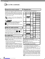 Preview for 6 page of Toshiba XD-E500KY Owner'S Manual