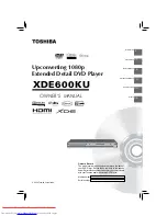 Toshiba XDE600KU Owner'S Manual preview