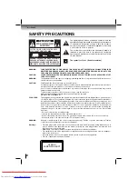 Preview for 2 page of Toshiba XDE600KU Owner'S Manual