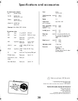 Предварительный просмотр 38 страницы Toshiba XF350 Series Manual