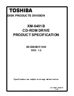 Toshiba XM-6401B Specification preview