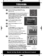 Предварительный просмотр 2 страницы Toshiba XV55*D Series Quick Setup Manual