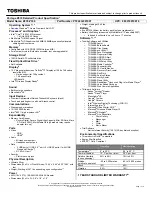 Toshiba Z835-P330 Specifications preview