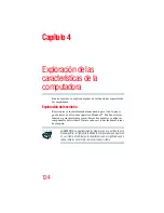 Предварительный просмотр 124 страницы Toshiba Z835-SP3201M (Spanish) Manual Del Usuario