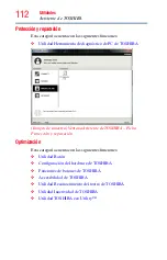 Предварительный просмотр 112 страницы Toshiba Z930-SP3242L (Spanish) Manual Del Usuario