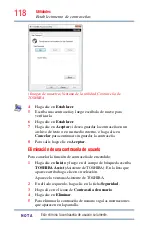 Предварительный просмотр 118 страницы Toshiba Z930-SP3242L (Spanish) Manual Del Usuario