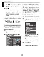 Preview for 62 page of Toshiba ZL1* Digital Series Manual