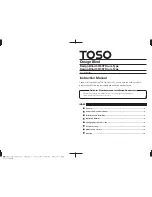 TOSO Design Blind 50 Drum Type Instruction Manual preview