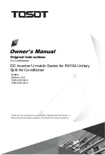 Tosot TU36-24WADU Owner'S Manual preview