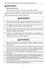 Preview for 6 page of Tosot TU36-24WADU Owner'S Manual