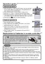 Preview for 22 page of Tosot TW09HQ3D6DI Owner'S Manual