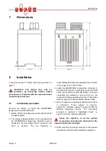 Preview for 12 page of Toss ROPEX RESISTRON RES-407 Operating Instructions Manual