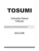 Предварительный просмотр 1 страницы Tosumi TOM1031 Instruction Manual