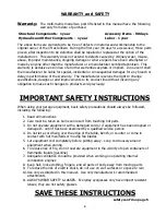 Preview for 4 page of Total Automotive Lifting Solutions Inc. TLS210SR*1 Installation, Operation & Service Parts Manual