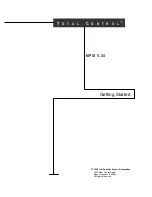 Предварительный просмотр 1 страницы Total Control MP/8 V.34 Getting Started