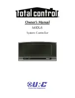 Total Control MRX-8 Owner'S Manual предпросмотр