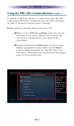 Preview for 6 page of Total Control TRG-200 Owner'S Manual