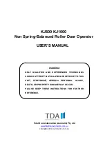 Total Door Automation KJ1000 User Manual предпросмотр