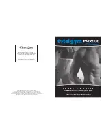 Total Gym Power Platinum Owner'S Manual preview