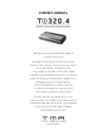 Total Mobile Audio T2-320.4 Owner'S Manual preview