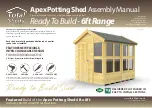 total sheds Apex Potting Shed Assembly Manual preview