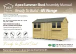total sheds Apex Summer Shed Assembly Manual preview