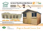 total sheds Summer Shed Assembly Manual предпросмотр