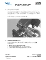 Preview for 9 page of Total 74-00 Maintenance Instructions Manual