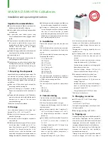 Preview for 1 page of Total Saft SRA Series Installation And Operating Instructions