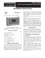 TOTALINE P700U-21NHP Installation Instructions Manual preview
