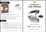 Preview for 1 page of TOTALLEDS Solar Motion Light User Manual