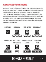 Preview for 11 page of Totally Wicked ARC GTI User Manual