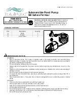 TotalPond DD11560 Quick Start Manual preview