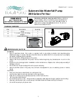 Preview for 1 page of TotalPond LL2000 Quick Start Manual