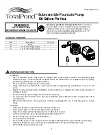 TotalPond MD11130 Quick Start Manual preview