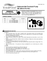 TotalPond MD11500 Quick Start Manual preview