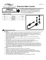 TotalPond UVC9 Manual предпросмотр