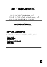 Preview for 5 page of Tote Vision LCD-1047HD Owner'S Manual