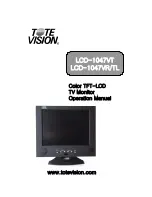 Preview for 1 page of Tote Vision LCD-1047VR/TL Operation Manual