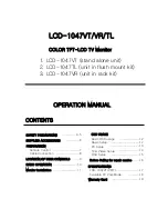 Preview for 2 page of Tote Vision LCD-1047VR/TL Operation Manual