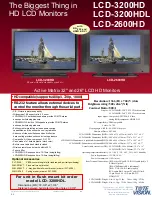 Предварительный просмотр 5 страницы Tote Vision LCD-1411TW Brochure