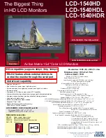 Предварительный просмотр 13 страницы Tote Vision LCD-1411TW Brochure