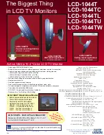 Предварительный просмотр 19 страницы Tote Vision LCD-1411TW Brochure