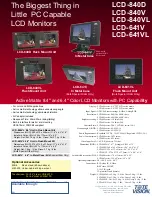 Предварительный просмотр 21 страницы Tote Vision LCD-1411TW Brochure