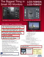 Предварительный просмотр 22 страницы Tote Vision LCD-1411TW Brochure