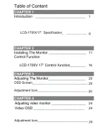 Предварительный просмотр 2 страницы Tote Vision LCD-1700V Owner'S Manual