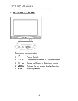 Предварительный просмотр 9 страницы Tote Vision LCD-1700V Owner'S Manual