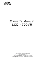 Предварительный просмотр 1 страницы Tote Vision LCD-1700VR Owner'S Manual